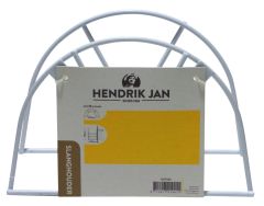 Hendrik Jan wandslanghouder metaal wit